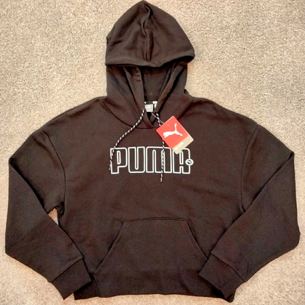 NWT Sz S PUMA Rebel Hoodie in Black